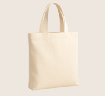 Eco-Friendly Natural Canvas Tote Bag – Durable, Reusable Shopping Bag with Reinforced Handles, Customizable Print Options, Sustainable Carry-All for Daily Use and Promotions